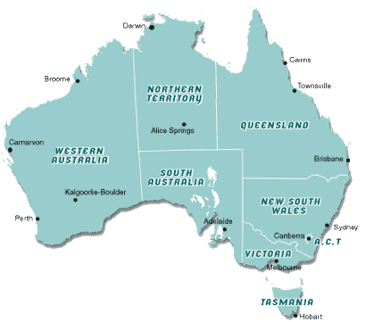 Map of Australia